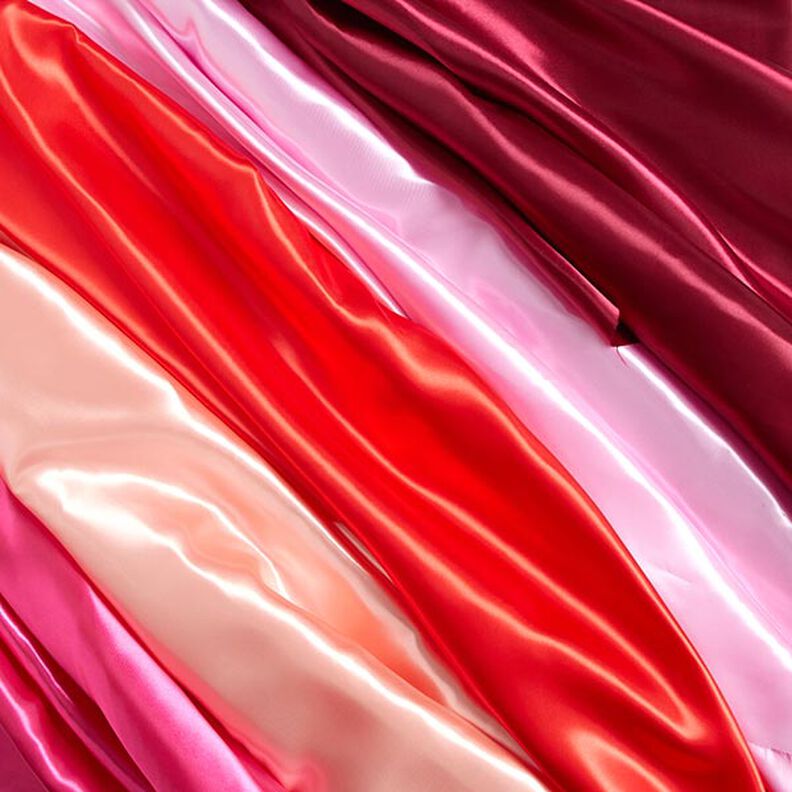 Polyestersatiini – voimakas vaaleanpunainen,  image number 5