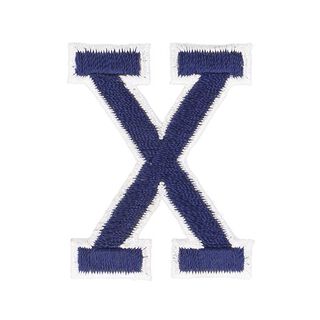 Kangasmerkki X-kirjain [ Korkeus: 4,6 cm ] – laivastonsininen, 