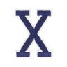 Kangasmerkki X-kirjain [ Korkeus: 4,6 cm ] – laivastonsininen,  thumbnail number 1