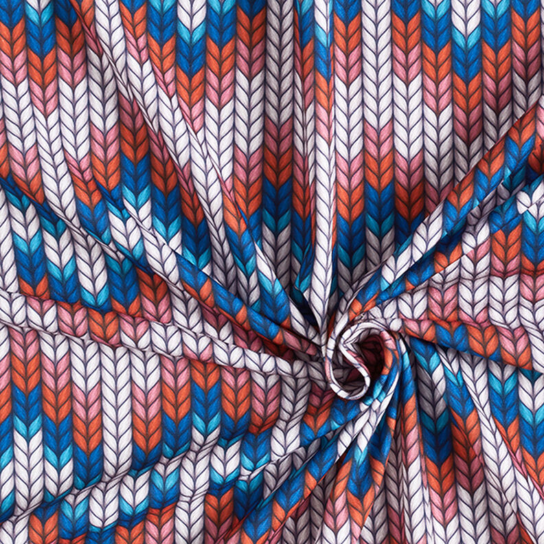SHIELD PRO Antimikrobinen jersey Knit – kuninkaansininen/punainen | Albstoffe,  image number 3