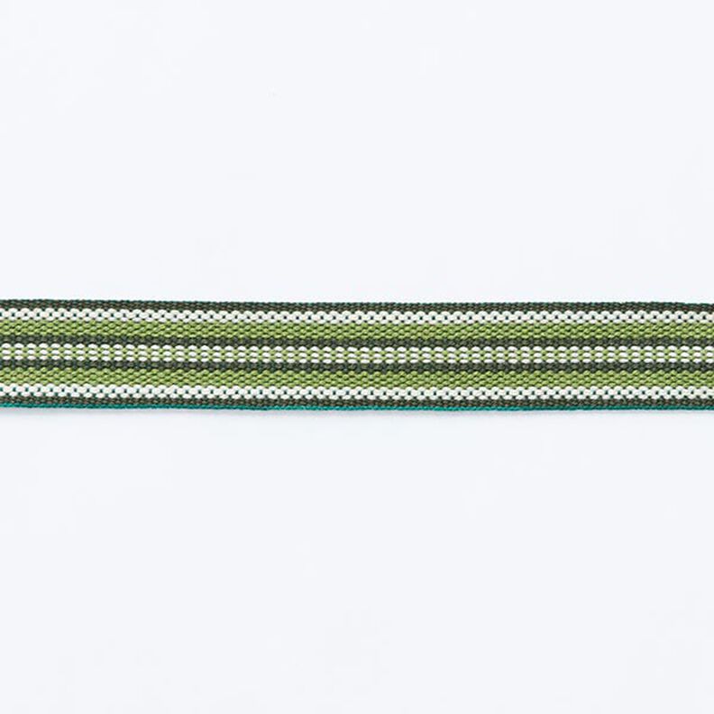 Kudottu nauha Etno [ 15 mm ] – tummanvihreä/ruohonvihreä,  image number 1