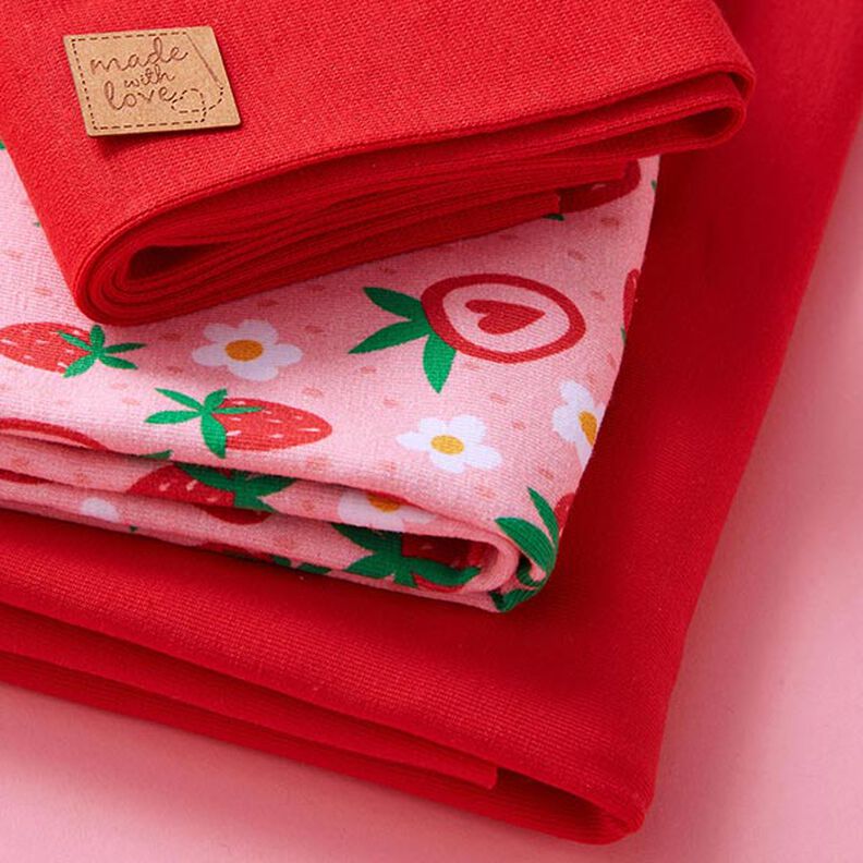 Kangaspaketti Jersey Makeat mansikat | PETIT CITRON – roosa,  image number 7
