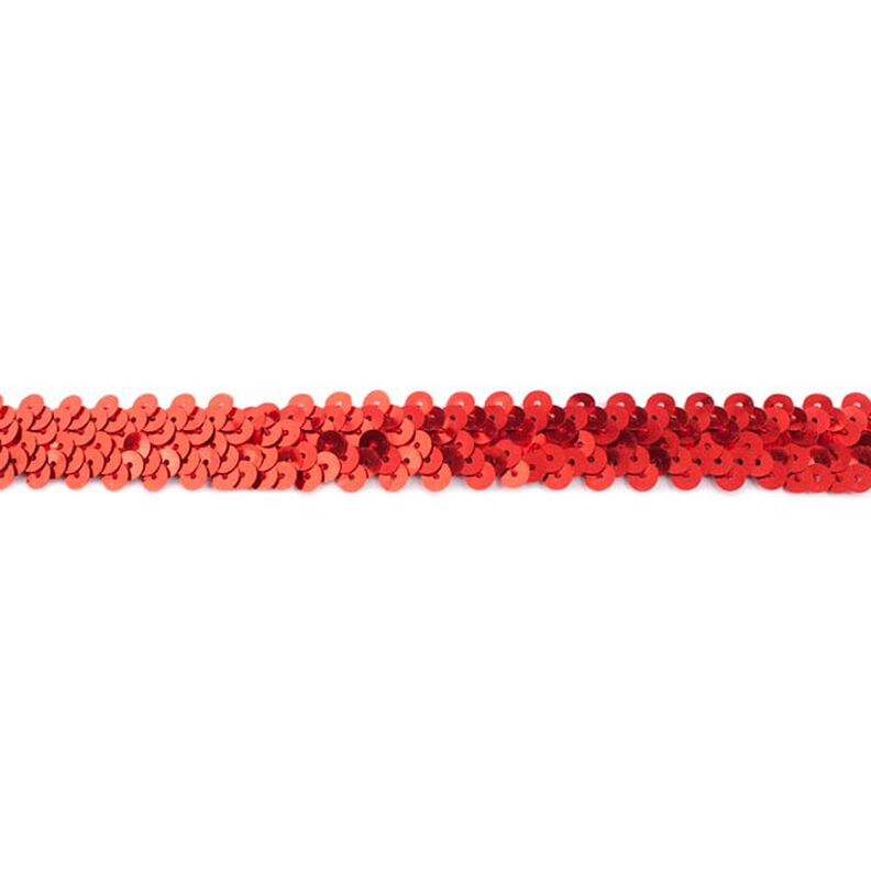 Joustava paljettinauha [20 mm] – punainen,  image number 1