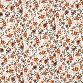 GOTS Puuvillajersey Syyskukat Digitaalipainatus &ndash; valkoinen/ruusunpunainen, 