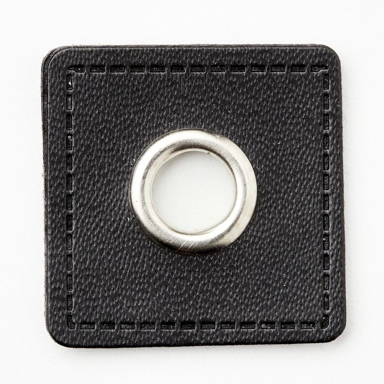 Purjerengas [30 x 30 mm] &ndash; musta/hopea metallic,  image number 1