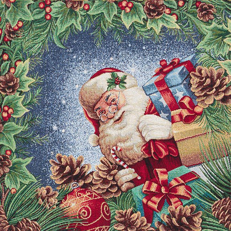 Paneeli Gobeliini Lahja Lurex – sininen/vihreä,  image number 1