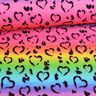 Puuvillajersey Leo Hearts Rainbow | Glitzerpüppi – musta/värisekoitus,  thumbnail number 2