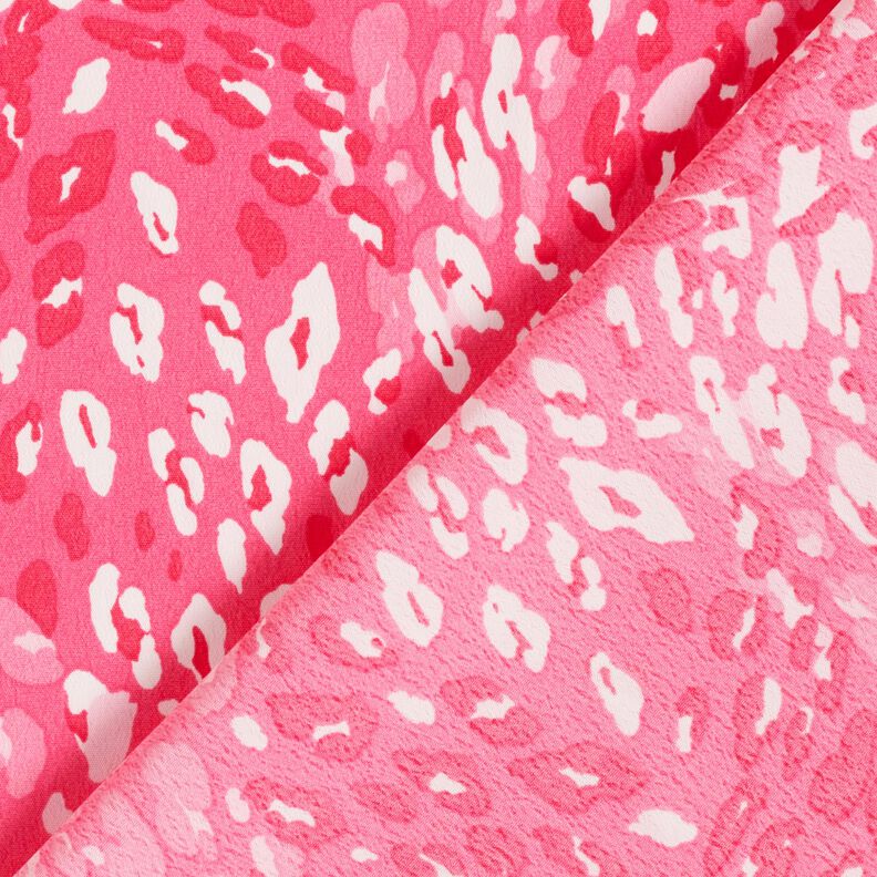 Kreppikangas Abstrakti leokuvio – voimakas vaaleanpunainen,  image number 4