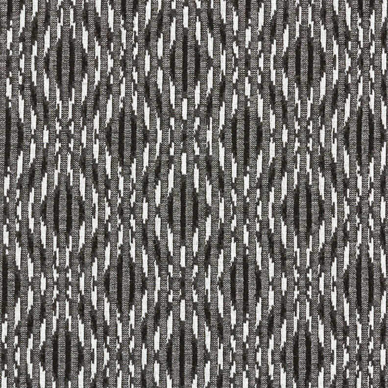 Kevyt neulekangas Vinoneliöt – musta/valkoinen | Loppupala 70cm,  image number 1