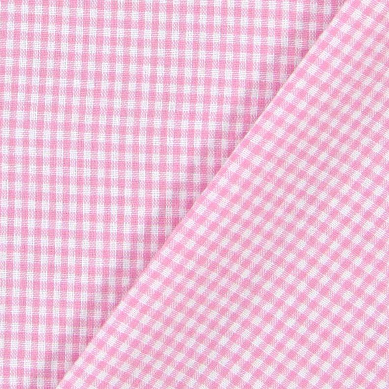 Puuvillakangas Vichy-Check 0,2 cm – roosa/valkoinen,  image number 3