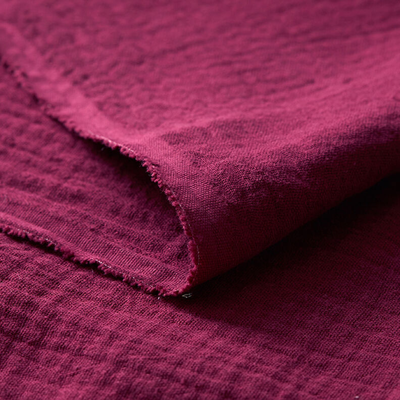 Musliini-/kaksikerroksinen kangas – bordeauxin punainen,  image number 5