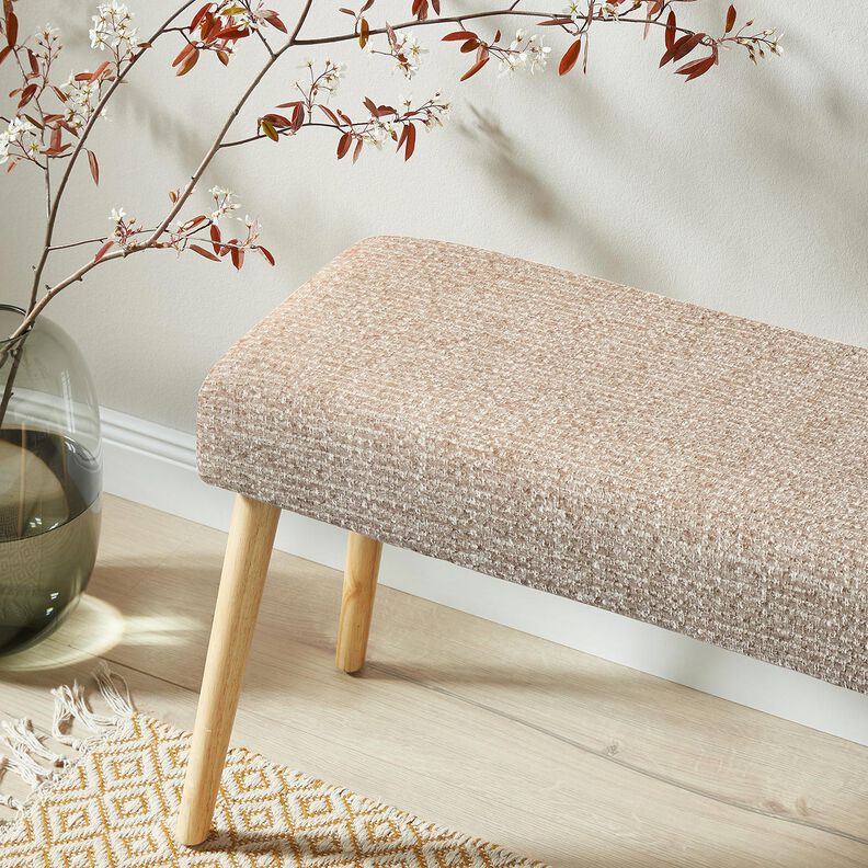 Verhoilukangas värikäs boucléjäljitelmä – anemone/vaalea beige,  image number 5