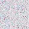 Puuvillakangas Popliini Herk&auml;t kukkaset &ndash; piparminttu/pastellivioletti,  thumbnail number 1