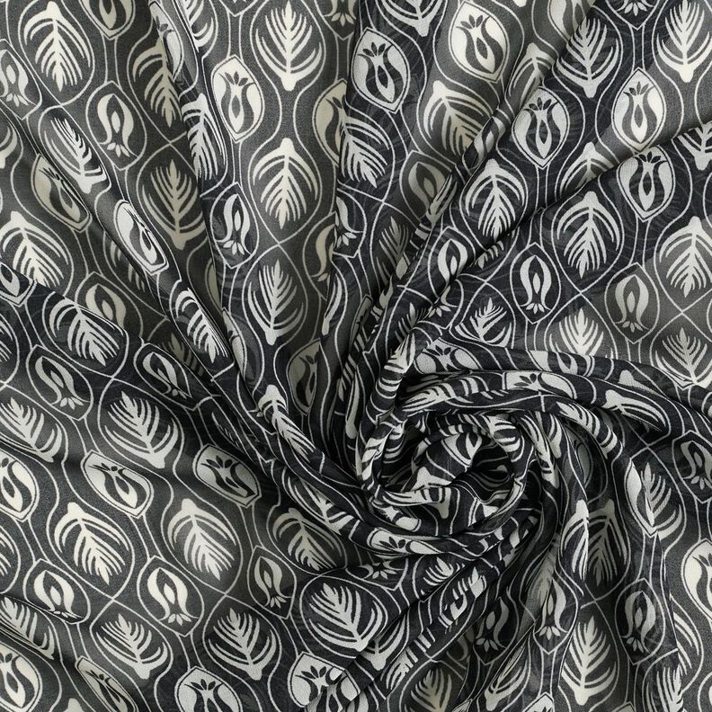 Sifonki Ornamentit &ndash; valkoinen/musta,  image number 3