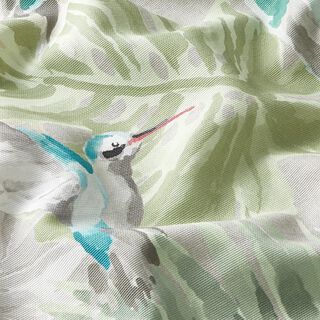 Ulkokankaat Canvas Tropiikin linnut – vaaleanharmaa/kaisla, 