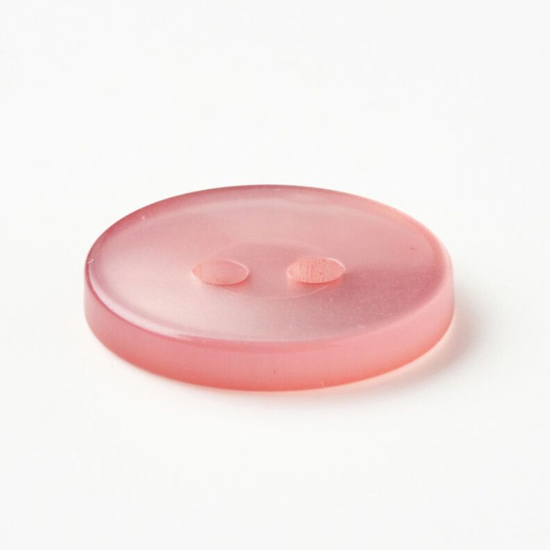 2-reikäinen kiiltävä nappi [Ø 15 mm] – roosa,  image number 2
