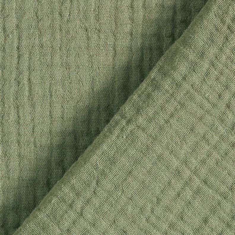 GOTS Musliini-/kaksikerroksinen kangas | Tula – oliivi,  image number 4