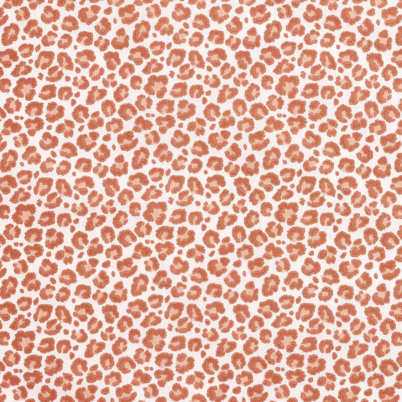Puuvillakangas Kretonki Leopardi Pieni – norsunluu/kupari,  image number 1