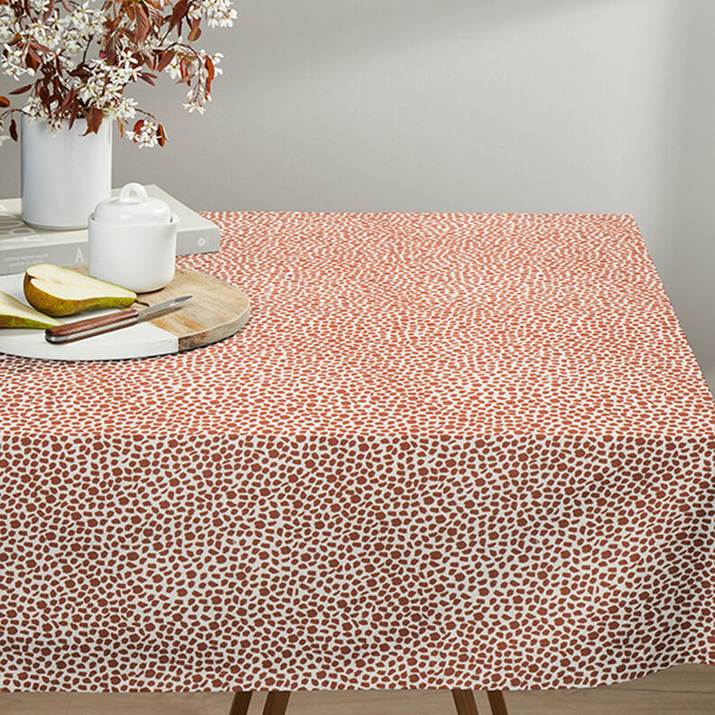 Sisustuskangas Puolipanama Leoprintti – ruskea/luonnonvärinen,  image number 5