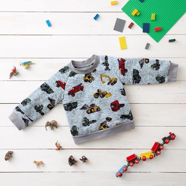 Alpenfleece Kuorma-autot ja kaivinkoneet – farkunsininen/harmaa,  image number 5