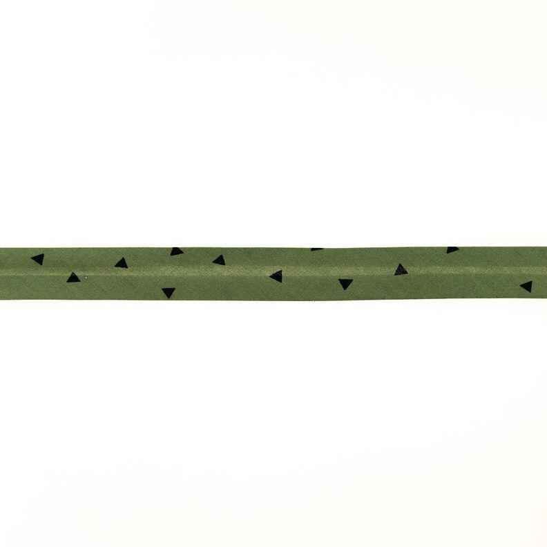 Vinonauha Kolmiot [20 mm] – oliivi/musta,  image number 1