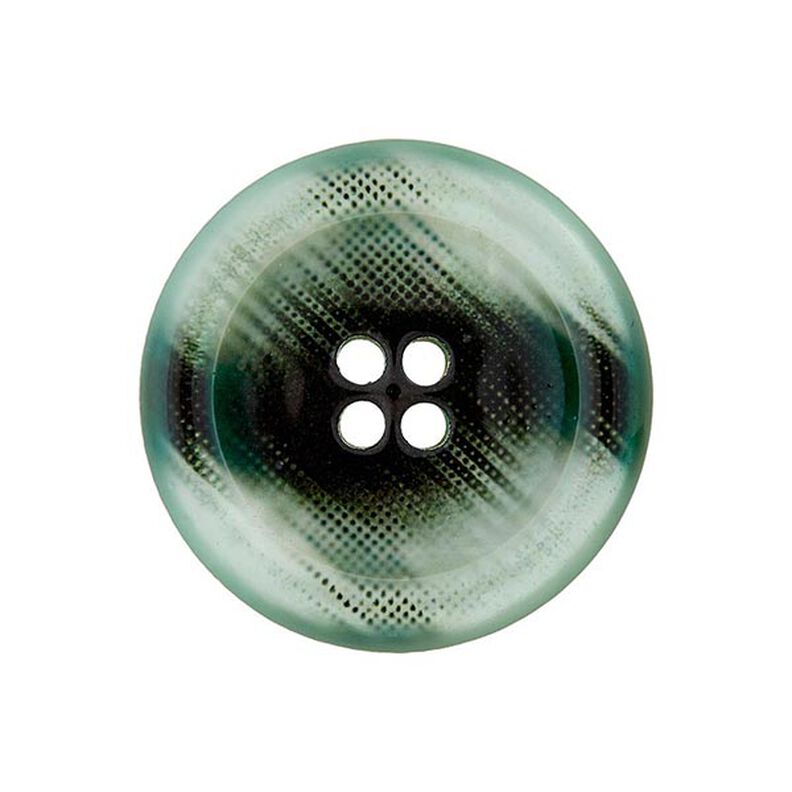 Polyesterinappi 4-reikäinen – vaaleanvihreä/musta,  image number 1
