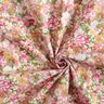 Puuvillapopliini Romanttiset kukat – roosa/beige,  thumbnail number 3