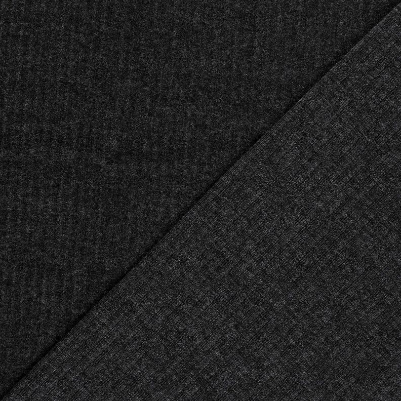 Superpehmeä ribbineulos, yksivärinen – musta,  image number 4