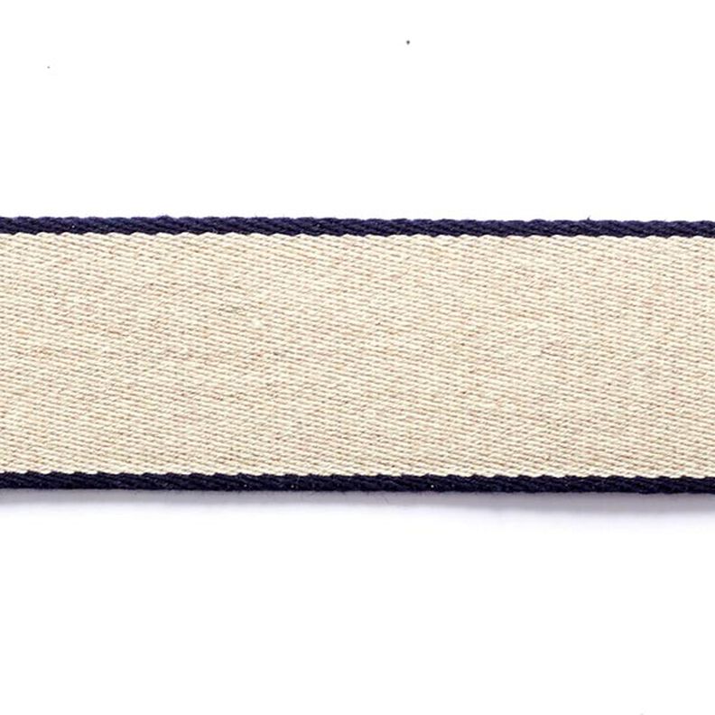 Vyönauha  [ 3,5 cm ] – laivastonsininen/beige,  image number 1