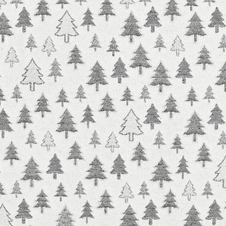 Sisustuskangas Jacquard Kimaltelevat kuuset &ndash; antrasiitti/hopea,  image number 1