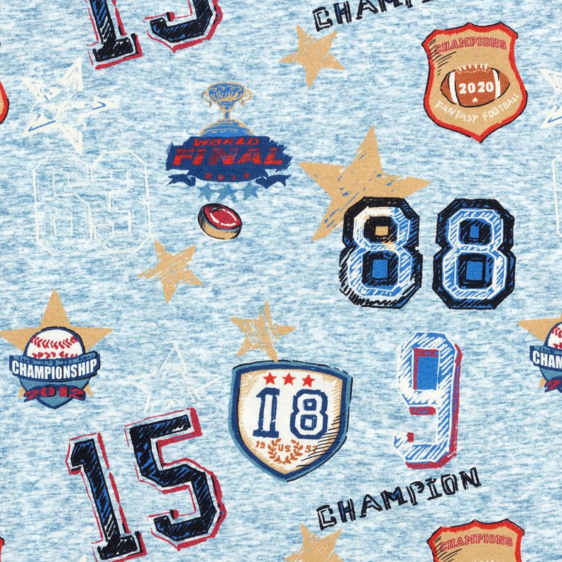 Alpenfleece Collegetakki &ndash; vaaleansininen/harmaa,  image number 1