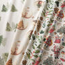 Sisustuskangas Puolipanama Nostalginen joulunaika &ndash; luonnonv&auml;rinen/punainen,  thumbnail number 5
