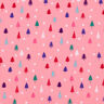 Puuvillakangas Popliini Minikuuset – pink/valkoinen,  thumbnail number 1