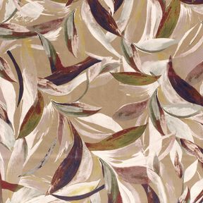 Joustava veluuri, lehtipunos – mocca/bordeauxin punainen, 