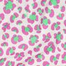 Musliini-/kaksikerroksinen kangas Värikäs leopainatus | Poppy Fabrics – norsunluu/vaaleanvihreä,  thumbnail number 2
