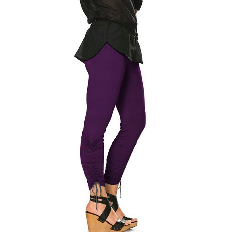 Viskoosijersey Medium – luumu,  image number 4