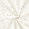Puuvillakangas Popliini Hienot pilkut – villanvalkoinen/kulta,  thumbnail number 3