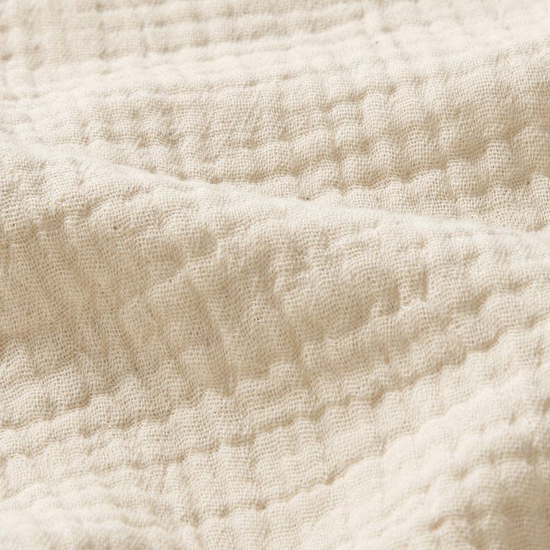 Musliini-/kaksikerroksinen kangas Pellavasekoite Uni  – luonnonvärinen,  image number 2