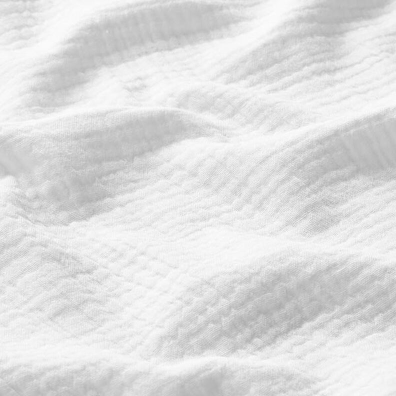 GOTS Musliini-/kaksikerroksinen kangas | Tula – valkoinen,  image number 3