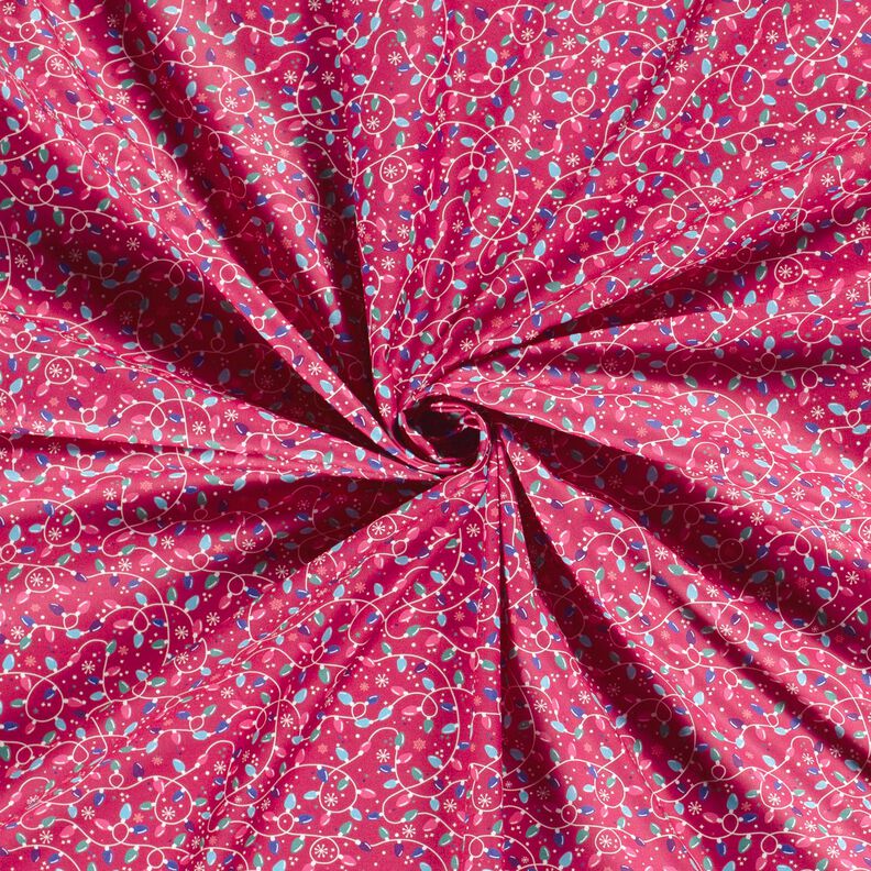 Puuvillakangas Popliini Valoketju – purppura/vaaleansininen,  image number 3