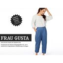 FRAU GUSTA Egg shape -housut, joissa laskokset joustavassa vyötärönauhassa | Studio Schnittreif |, 
