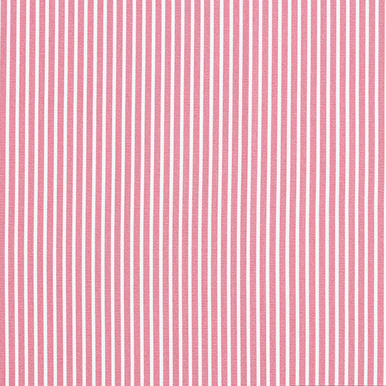 Puuvillapopliini Raidat – roosa/valkoinen,  image number 1