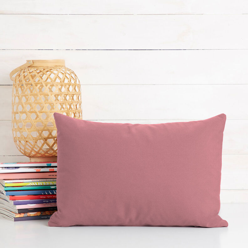 Puuvillakangas Kretonki Yksivärinen – tumma vanharoosa,  image number 9