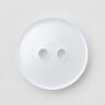 2-reikäinen kiiltävä nappi [Ø 15 mm] – valkoinen,  thumbnail number 1
