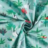 Puuvillakangas Kretonki Aasit ja riikinkukot – eukalyptus,  thumbnail number 3