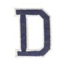 Kangasmerkki D-kirjain [ Korkeus: 4,6 cm ] – laivastonsininen,  thumbnail number 1
