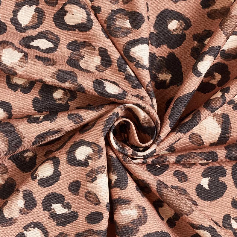 Sisustuskangas Canvas Leo-pilkut &ndash; kaneli/musta,  image number 3