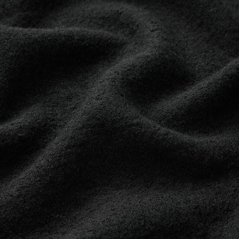 Kevyt viskoosi-villasekoite Neulekangas – musta,  image number 2