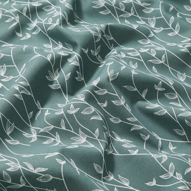 Puuvillapopliini Lehtiköynnökset – sinikuusi,  image number 2