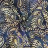 Hieno puuvillabatisti Batiikki Paisley &ndash; merensininen/hiekka,  thumbnail number 3